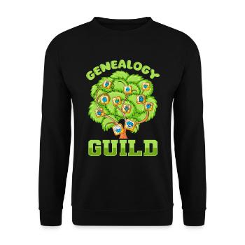 Équipe de généalogistes - Sweat-shirt Unisexe - noir - Devant - Alina (178cm) & Michal (187cm)