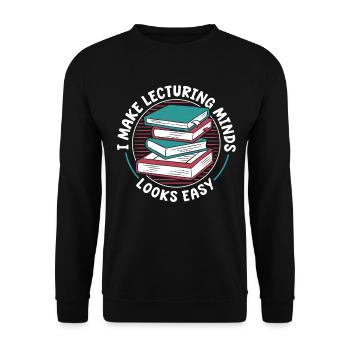 Professor - Unisex Sweatshirt - black - Front - Alina (178cm) & Michal (187cm)