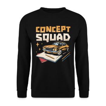 Automotive Designer Squad - Unisex Sweatshirt - black - Front - Alina (178cm) & Michal (187cm)