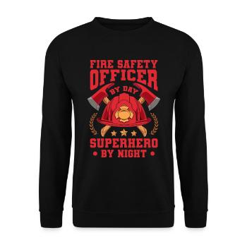Fire marshal - Unisex Sweatshirt - black - Front - Alina (178cm) & Michal (187cm)