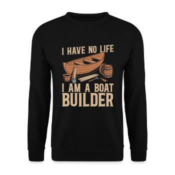 Constructeurs de bateaux - Sweat-shirt Unisexe - noir - Devant - Alina (178cm) & Michal (187cm)