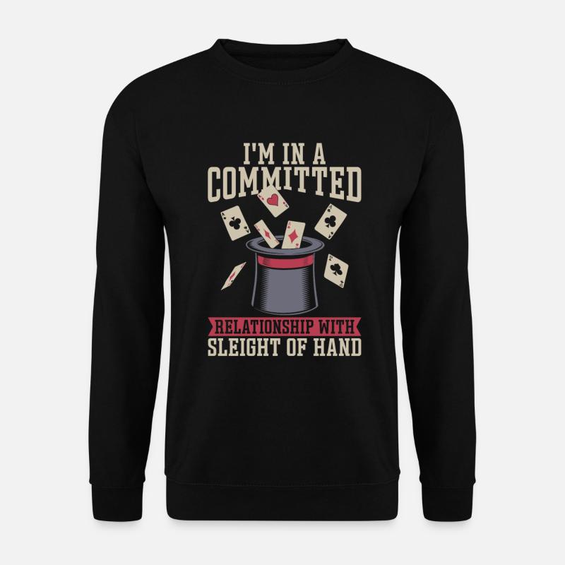 Kartentricks - Unisex Pullover - Schwarz