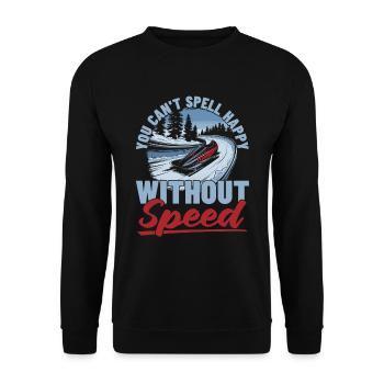 Bobsledding - Unisex Sweatshirt - black - Front - Alina (178cm) & Michal (187cm)