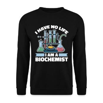 Biochimiste - Sweat-shirt Unisexe - noir - Devant - Alina (178cm) & Michal (187cm)