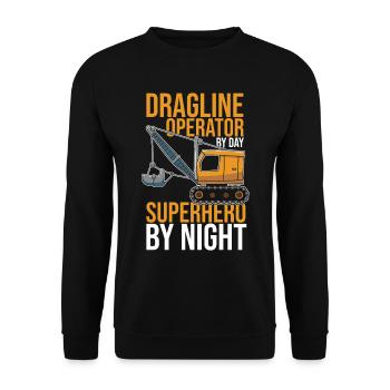 Tow line operators - Unisex Sweatshirt - black - Front - Alina (178cm) & Michal (187cm)