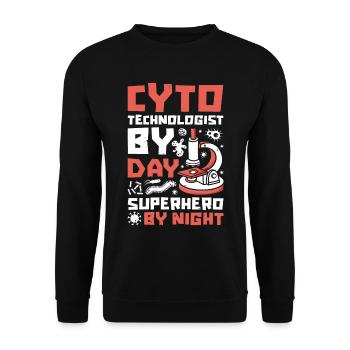 Cytotechnologist - Unisex Sweatshirt - black - Front - Alina (178cm) & Michal (187cm)