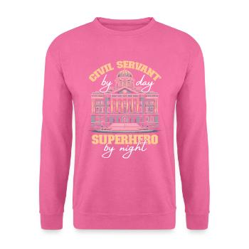 Fonctionnaire - Sweat-shirt Unisexe - rose - Devant