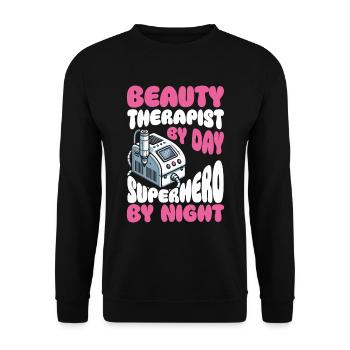 Beauty therapist - Unisex Sweatshirt - black - Front - Alina (178cm) & Michal (187cm)