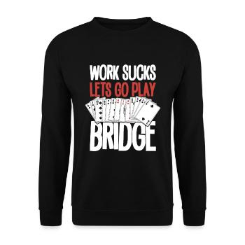 Bridge - Unisex Pullover - Schwarz - Vorne - Alina (178cm) & Michal (187cm)