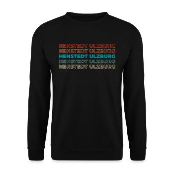 Deutsche Stadt Henstedtulzburg Schleswigholstein - Unisex Pullover - Schwarz - Vorne - Alina (178cm) & Michal (187cm)