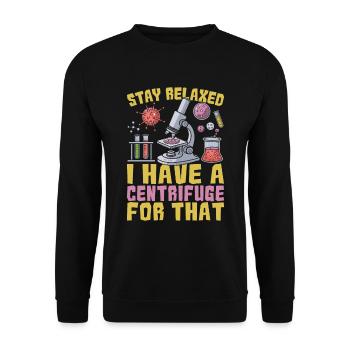 Biochimiste - Sweat-shirt Unisexe - noir - Devant - Alina (178cm) & Michal (187cm)