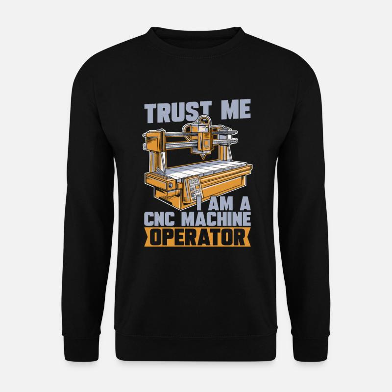 Cnc Fräser - Unisex Pullover - Schwarz