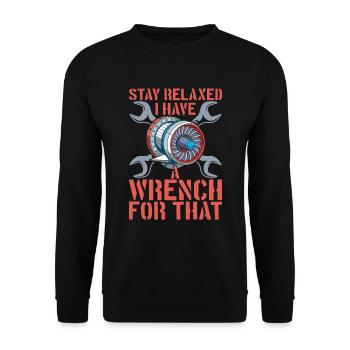 Flugingenieur - Unisex Pullover - Schwarz - Vorne - Alina (178cm) & Michal (187cm)