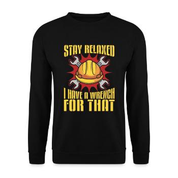 Engineer - Unisex Sweatshirt - black - Front - Alina (178cm) & Michal (187cm)