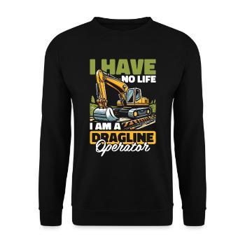Tow line operators - Unisex Sweatshirt - black - Front - Alina (178cm) & Michal (187cm)