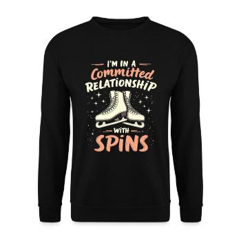 Patinage artistique Patineur artistique - Sweat-shirt Unisexe - noir - Devant - Alina (178cm) & Michal (187cm)