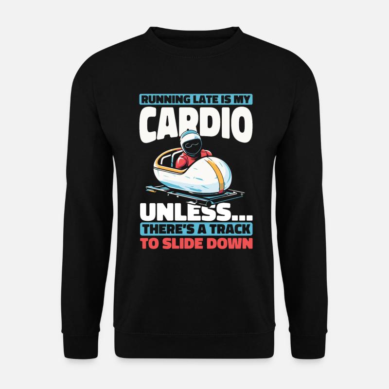 Bobfahren - Unisex Pullover - Schwarz