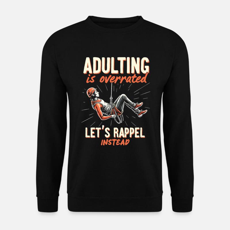 Canyoning Rappelling - Unisex Pullover - Schwarz