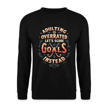 Feldhockey - Unisex Pullover - Schwarz - Vorne - Alina (178cm) & Michal (187cm)