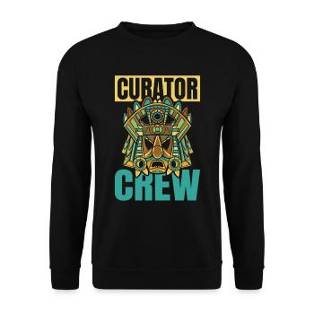 Kurator Team - Unisex Pullover - Schwarz - Vorne - Alina (178cm) & Michal (187cm)
