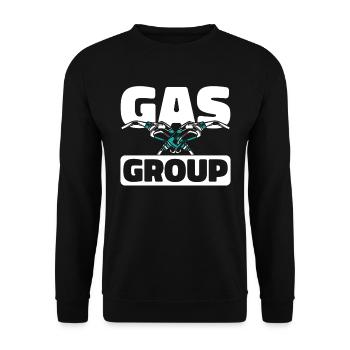 Tankwart Team - Unisex Pullover - Schwarz - Vorne - Alina (178cm) & Michal (187cm)