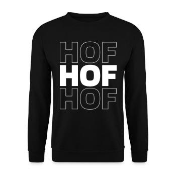 German City of Hof Bavaria - Unisex Sweatshirt - black - Front - Alina (178cm) & Michal (187cm)