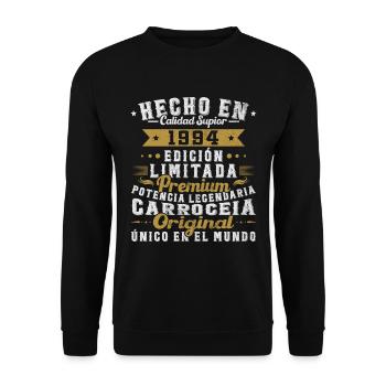 Fabriqué en 1994 Cadeau d’anniversaire 30 ans - Sweat-shirt Unisexe - noir - Devant - Alina (178cm) & Michal (187cm)