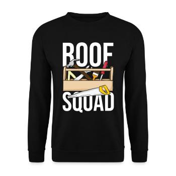 Escouade de couvreurs - Sweat-shirt Unisexe - noir - Devant - Alina (178cm) & Michal (187cm)