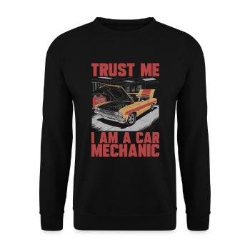 Mécanicien automobile - Sweat-shirt Unisexe - noir - Devant - Alina (178cm) & Michal (187cm)