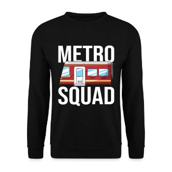 Subway Driver Squad - Unisex Sweatshirt - black - Front - Alina (178cm) & Michal (187cm)