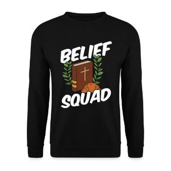 Priest Cadre - Unisex Sweatshirt - black - Front - Alina (178cm) & Michal (187cm)