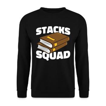 Cadre des bibliothécaires - Sweat-shirt Unisexe - noir - Devant - Alina (178cm) & Michal (187cm)