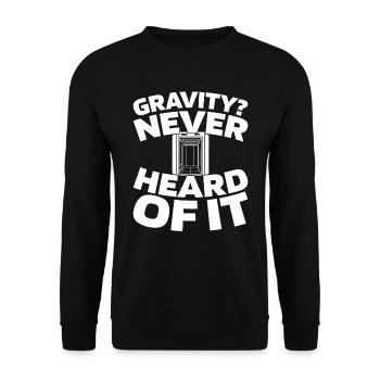 Elevator Elevator - Unisex Sweatshirt - black - Front - Alina (178cm) & Michal (187cm)