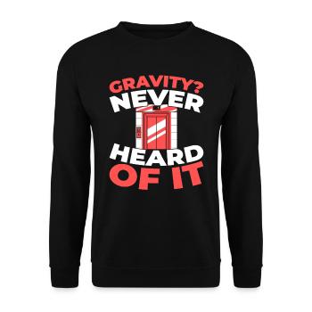 Elevator Elevator - Unisex Sweatshirt - black - Front - Alina (178cm) & Michal (187cm)