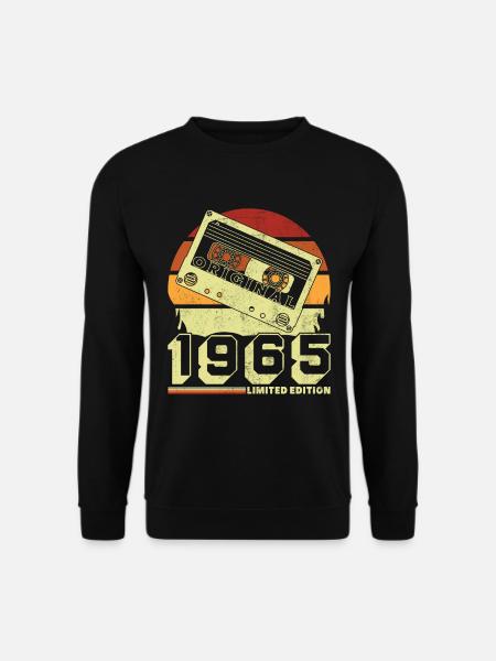 Jahrgang 1965 60. Jubiläum Retro Geschenk - Unisex Pullover - Schwarz