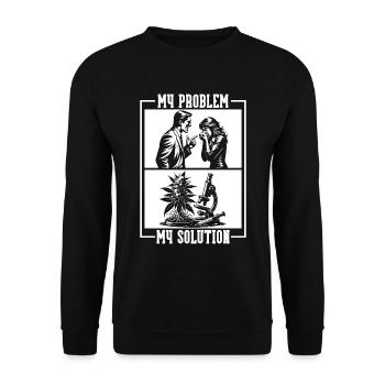 Environmental Scientist My Problem Pictogram Mom - Unisex Sweatshirt - black - Front - Alina (178cm) & Michal (187cm)