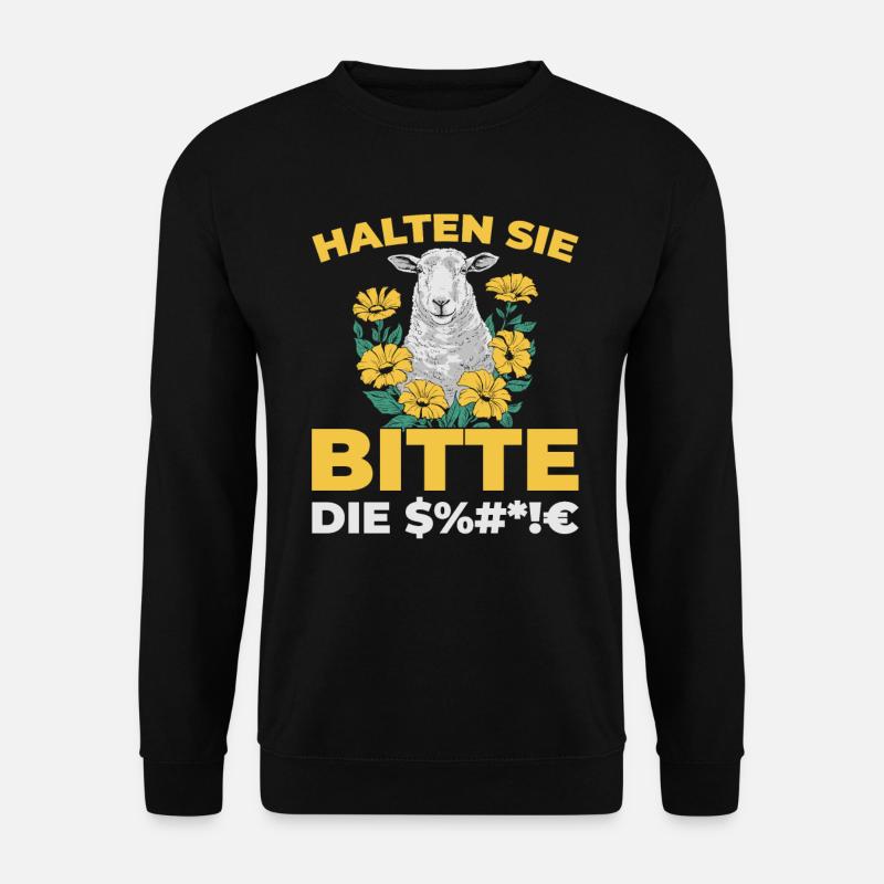 Sheep please shut up - Unisex Sweatshirt - black
