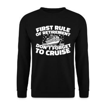 Cruise Retraite - Sweat-shirt Unisexe - noir - Devant - Alina (178cm) & Michal (187cm)