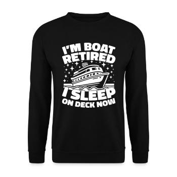 Kreuzfahrt Retired Retirement - Unisex Pullover - Schwarz - Vorne - Alina (178cm) & Michal (187cm)