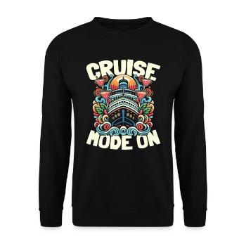 Croisière - Sweat-shirt Unisexe - noir - Devant - Alina (178cm) & Michal (187cm)