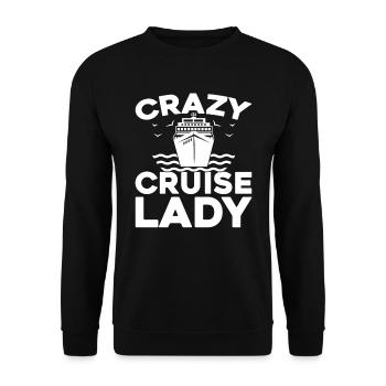Kreuzfahrt - Unisex Pullover - Schwarz - Vorne - Alina (178cm) & Michal (187cm)