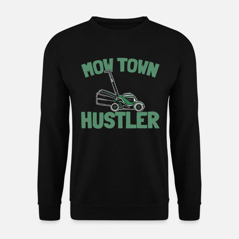 Lawn mower mowing - Unisex Sweatshirt - black