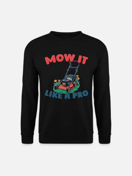 Rasenmäher Mähen - Unisex Pullover - Schwarz