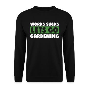 Hobby Gardener Garden - Unisex Sweatshirt - black - Front - Alina (178cm) & Michal (187cm)