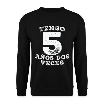10 ans d’anniversaire cadeau fille garçon - Sweat-shirt Unisexe - noir - Devant - Alina (178cm) & Michal (187cm)