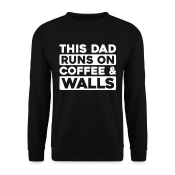 Mason Café Père Papa - Sweat-shirt Unisexe - noir - Devant - Alina (178cm) & Michal (187cm)