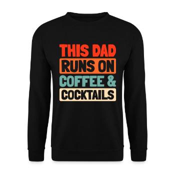 Barkeeper Bartender Kaffee Father Dad - Unisex Pullover - Schwarz - Vorne - Alina (178cm) & Michal (187cm)