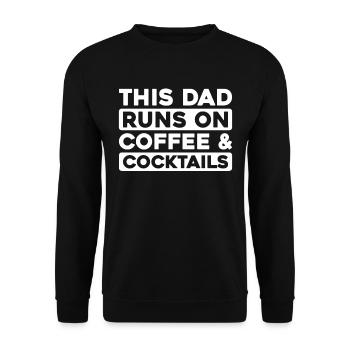 Barkeeper Bartender Kaffee Father Dad - Unisex Pullover - Schwarz - Vorne - Alina (178cm) & Michal (187cm)