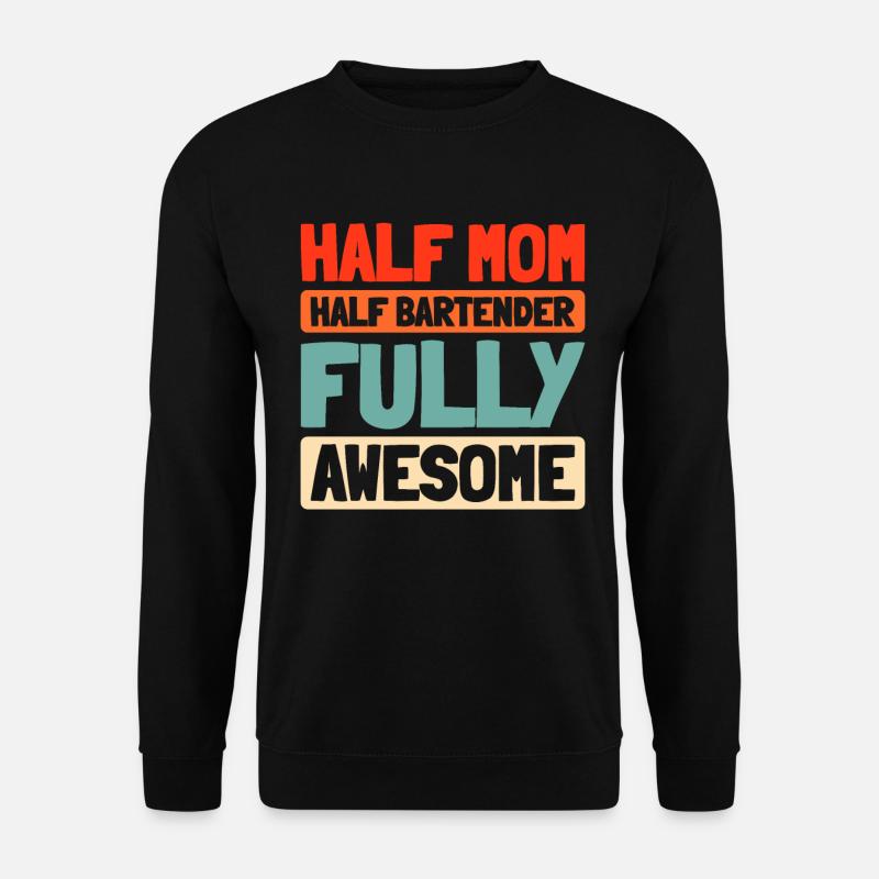 Barman Barman Mère Maman - Sweat-shirt Unisexe - noir