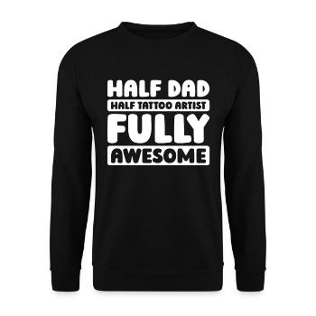Tattoo Artist Tattoo Father Dad - Unisex Sweatshirt - black - Front - Alina (178cm) & Michal (187cm)